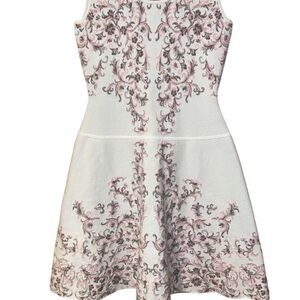 NWT BCBG Max Azaria Wilma Multi Stitch A-Line Dress, sz M